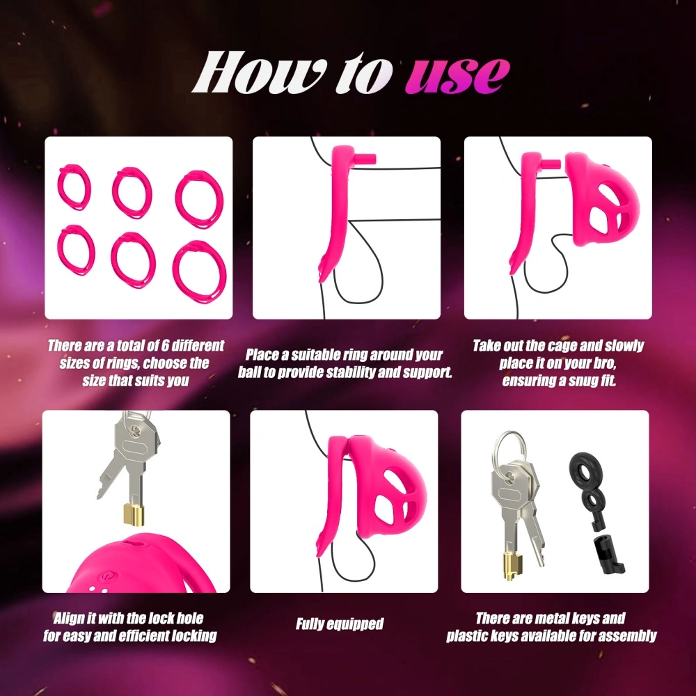 vibrating male chastity device for couples play
