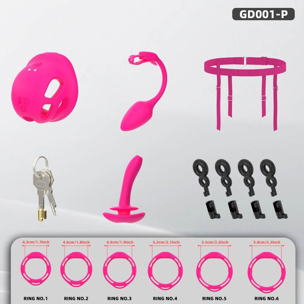 pink / anal plug set