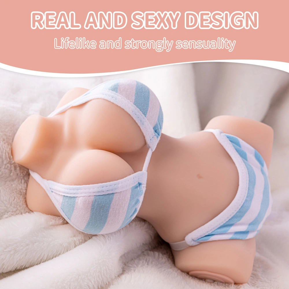 Venusfun Elu 3.31 lbs Compact Vibrating Realistic Torso Sex Doll w/ 10 Modes