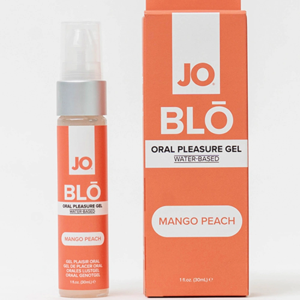 jo blo pleasure gel mango peach natural lube easy clean