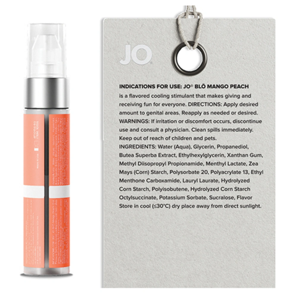 jo blo pleasure gel mango peach natural lube best qualtiy