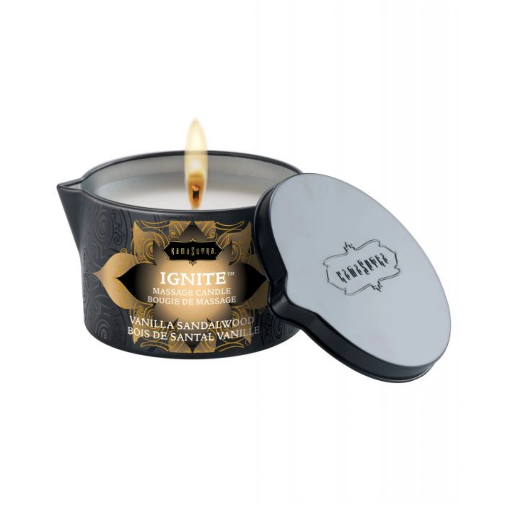 Kama Sutra Ignite Massage Soy Candle 6 oz Massage Oil For Couples