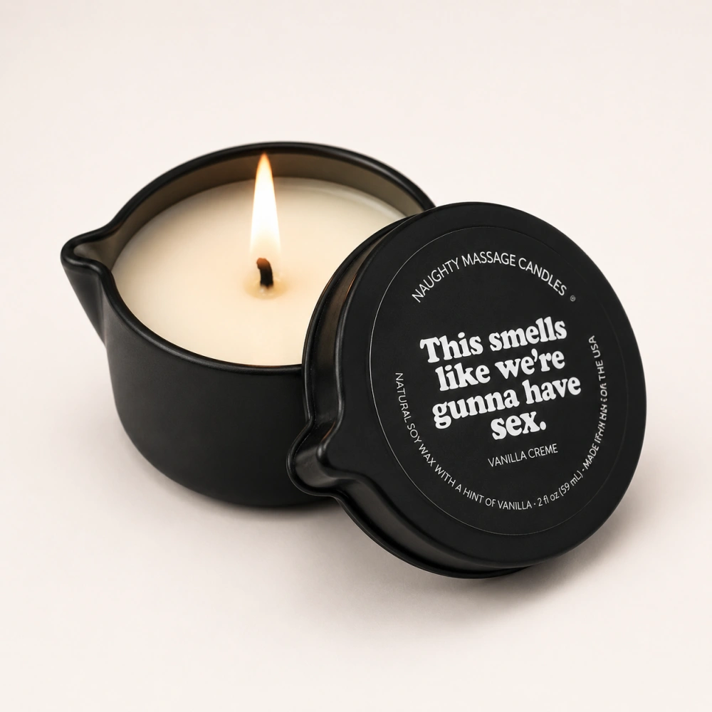 Kama Sutra This Smells Like We're Gunna Have Sex Massage Candle with Pour Spout for Couples