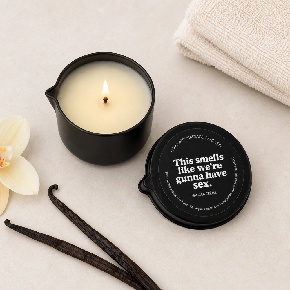 kama sutra vanilla creme massage candle for couples