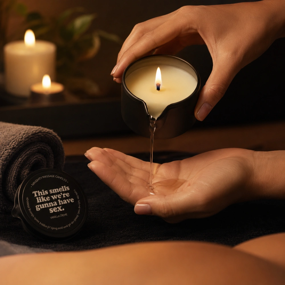 vanilla creme scented massage candle tin