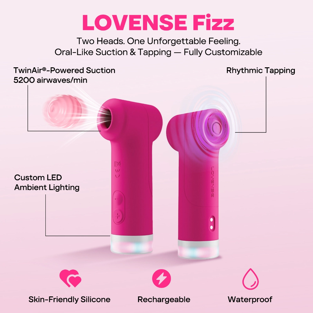 lovense fizz app controlled dual head clitoral vibrator