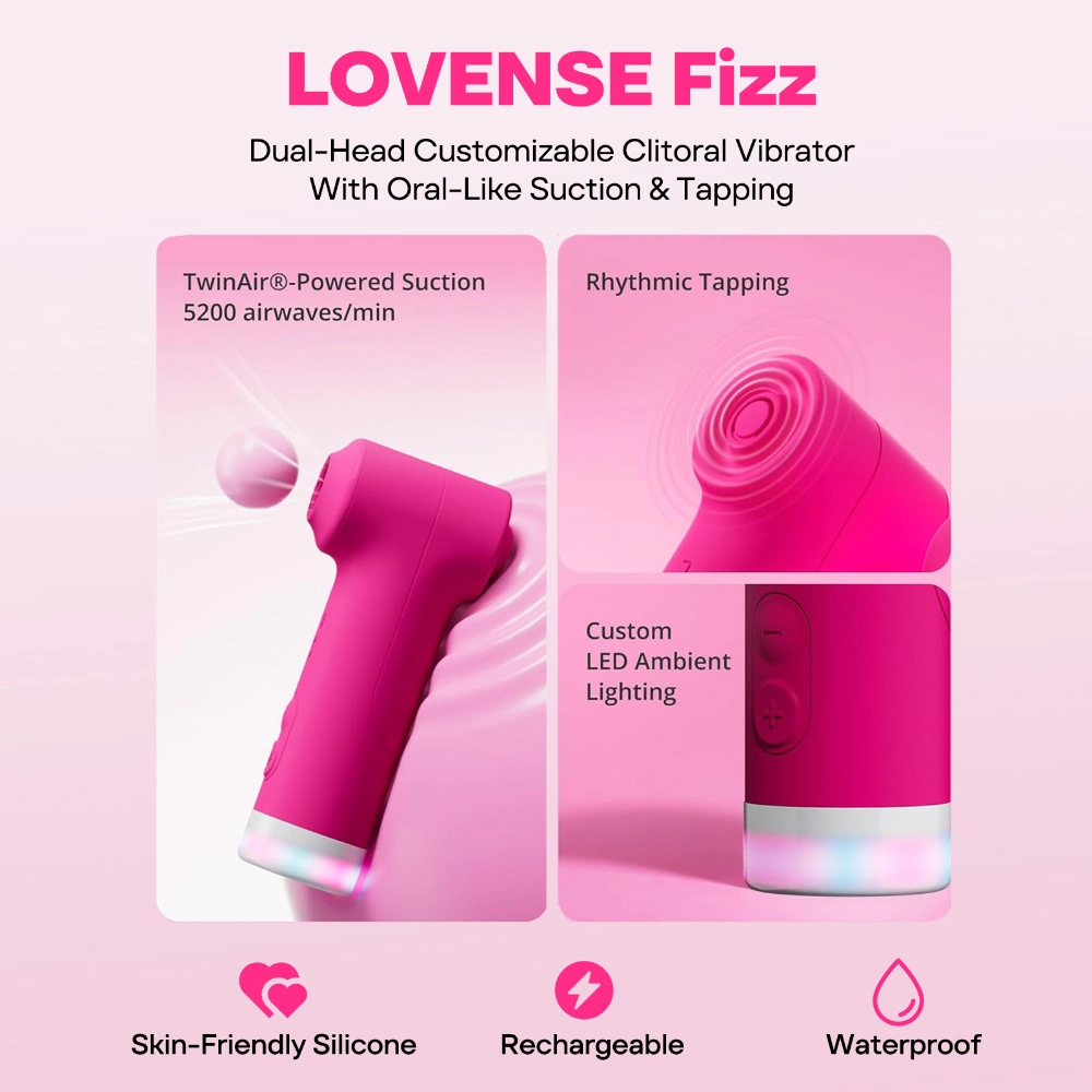 lovense fizz app controlled dual head clitoral vibrator