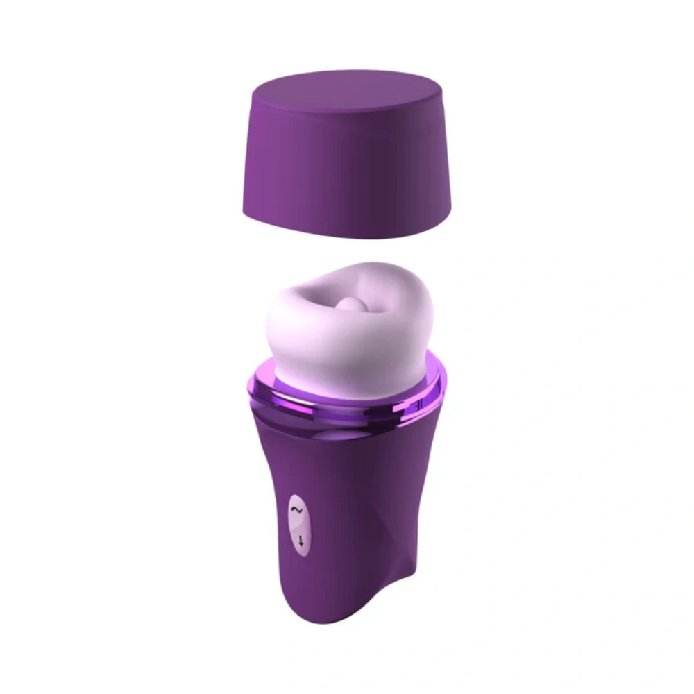 pipedream deep suction licking massager purple