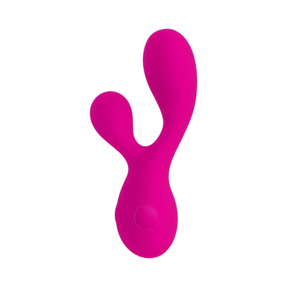 Selopa My Buddy Floppy Mini Dual Vibrator Clitoral Massager G-spot Vibe w/ 10 Speeds