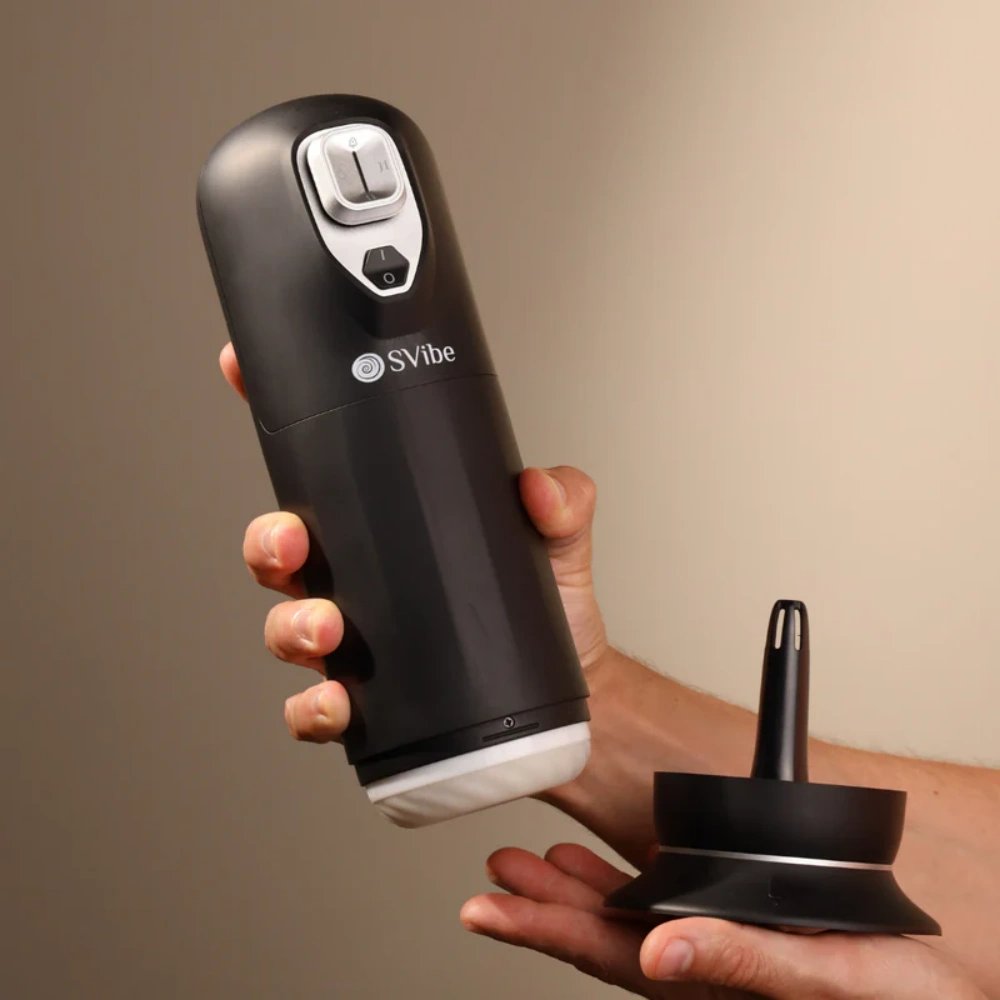 svibe ikon jet heating base rechargeable male masturbator