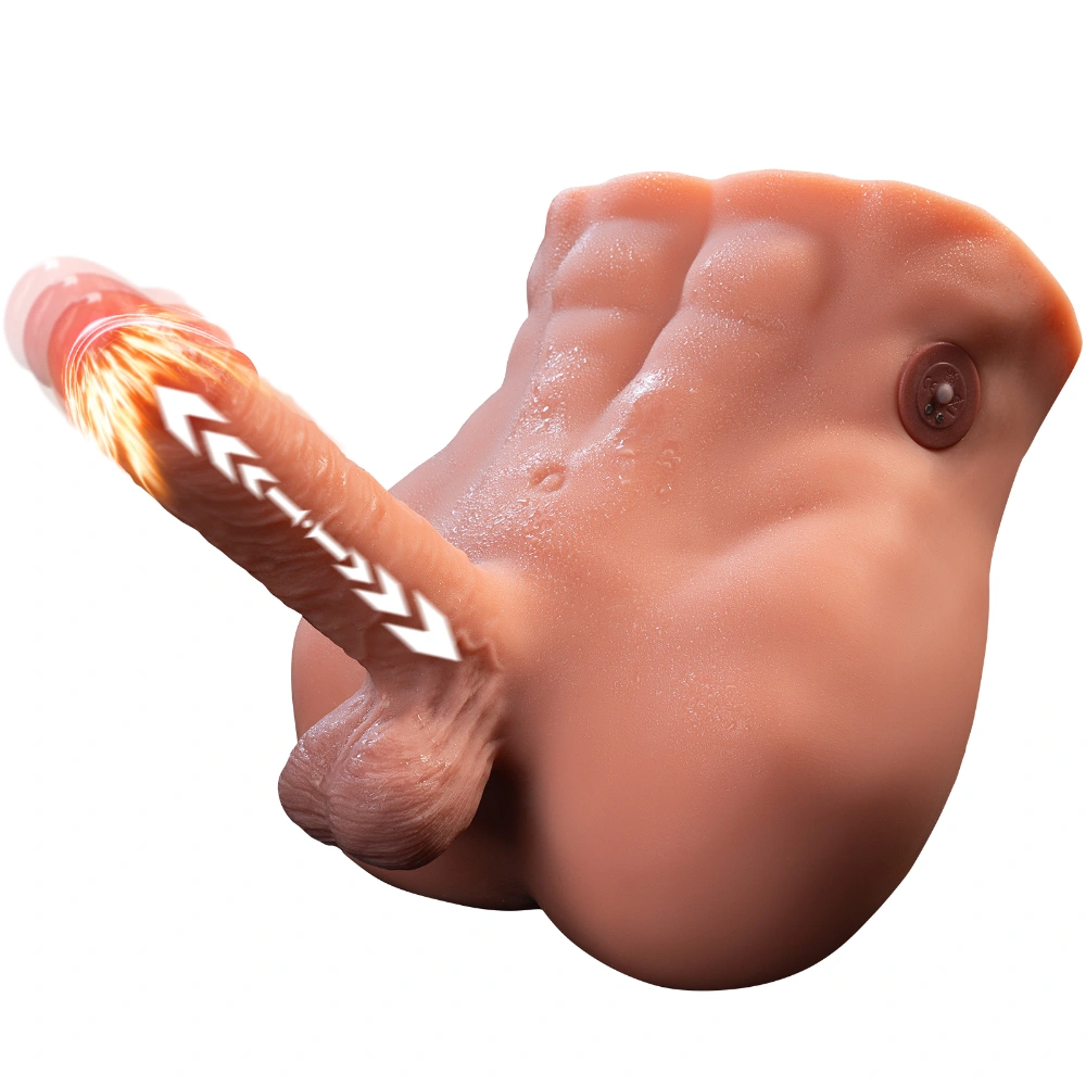 Venusfun 16lb Realistic Male Ass Doll with 6.3 Inch Big Penis Dildo Vibration for Gay Women