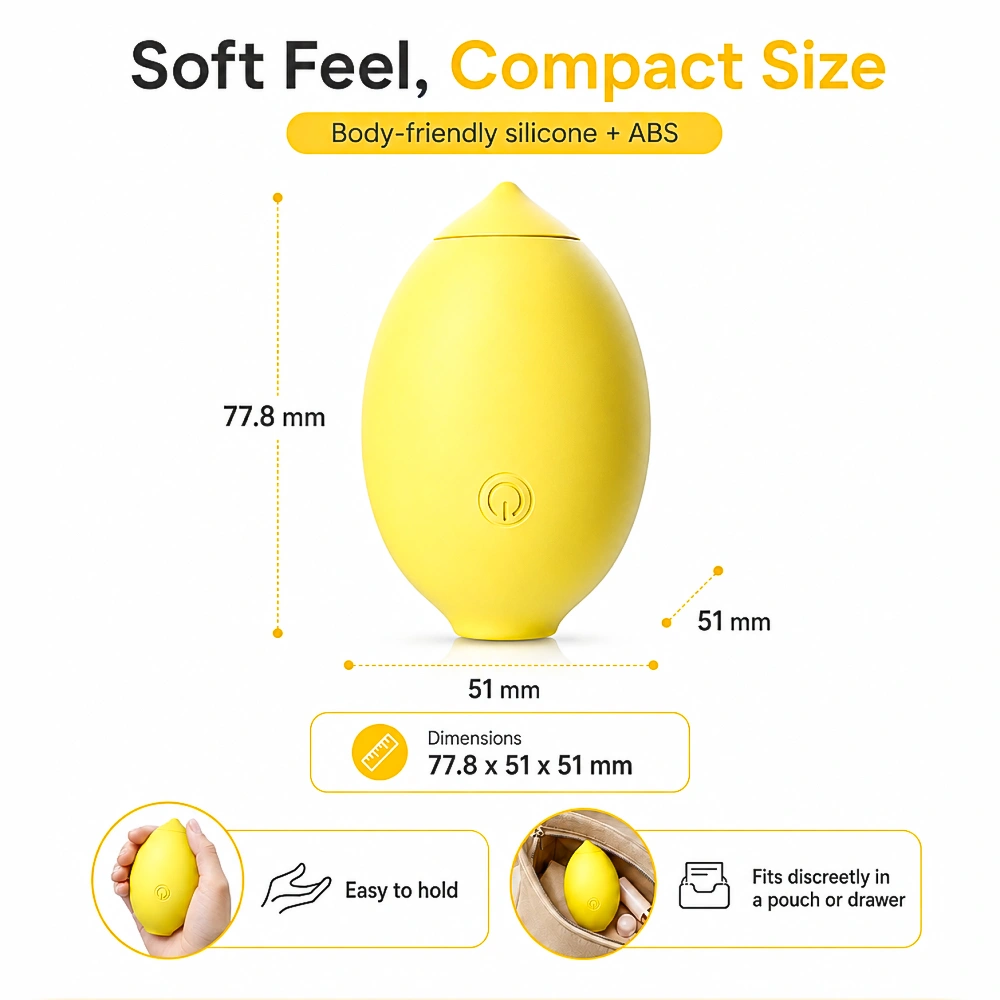 lemon vibrator air pulse clitoral stimulator