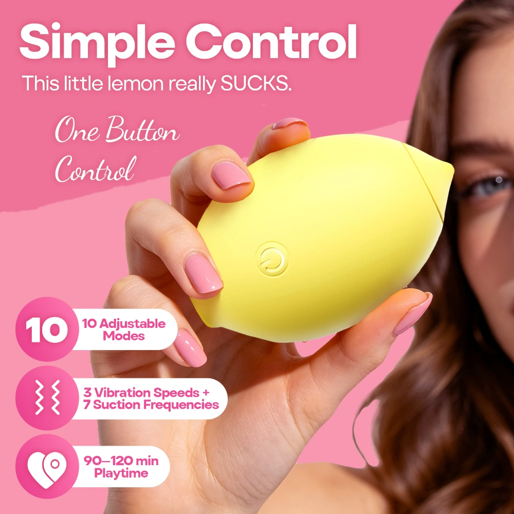 VenusFun Lemon air-pulse clitoral stimulator for adjustable external stimulation