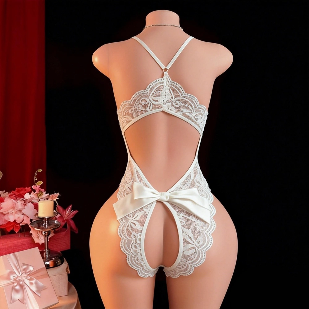 backless lace bodysuit with bust pads