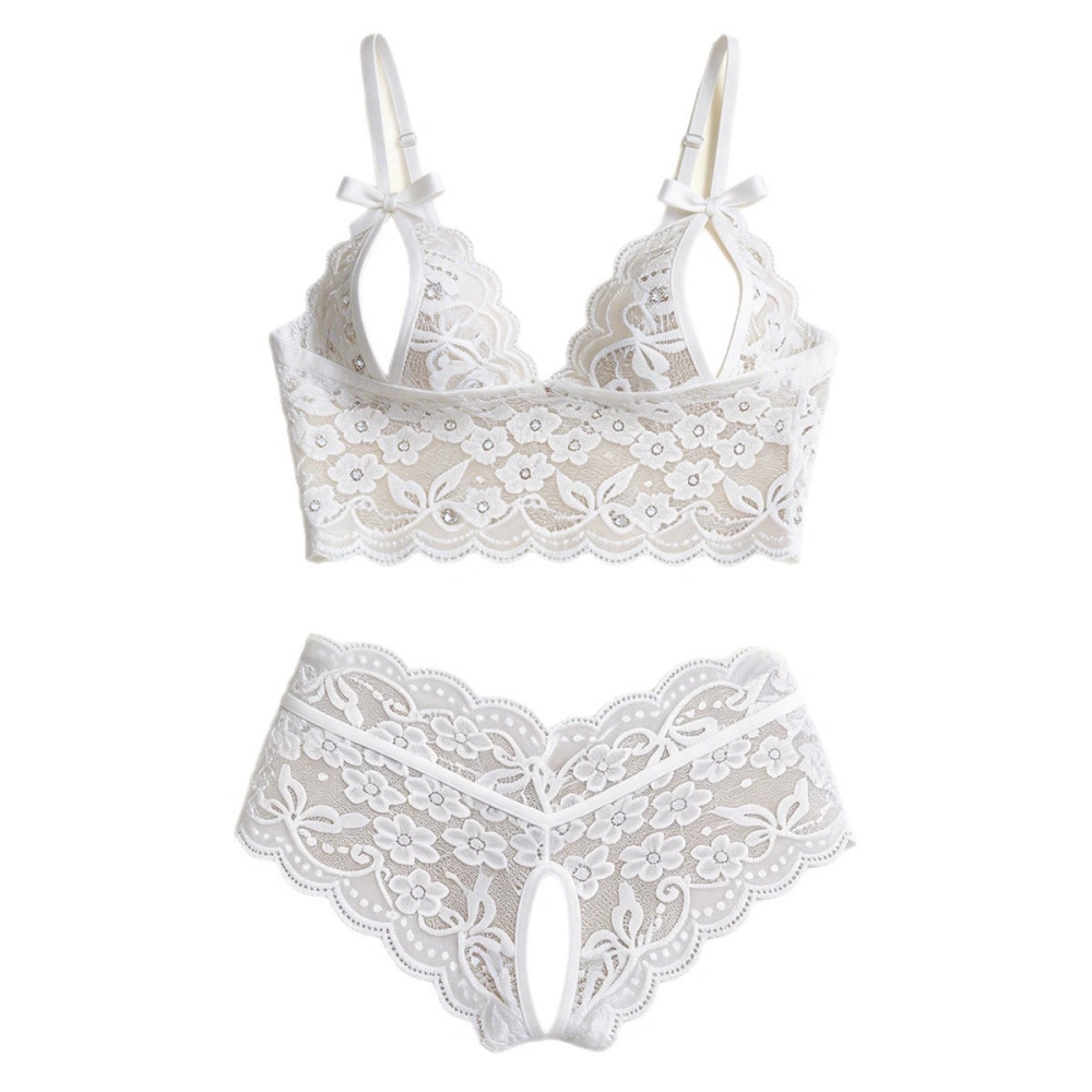 venusfun white lace lingerie set for couples
