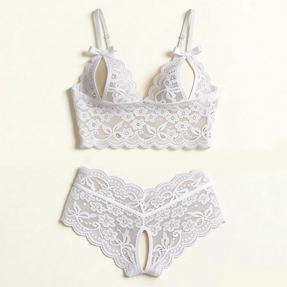 venusfun white lace lingerie set easy clean