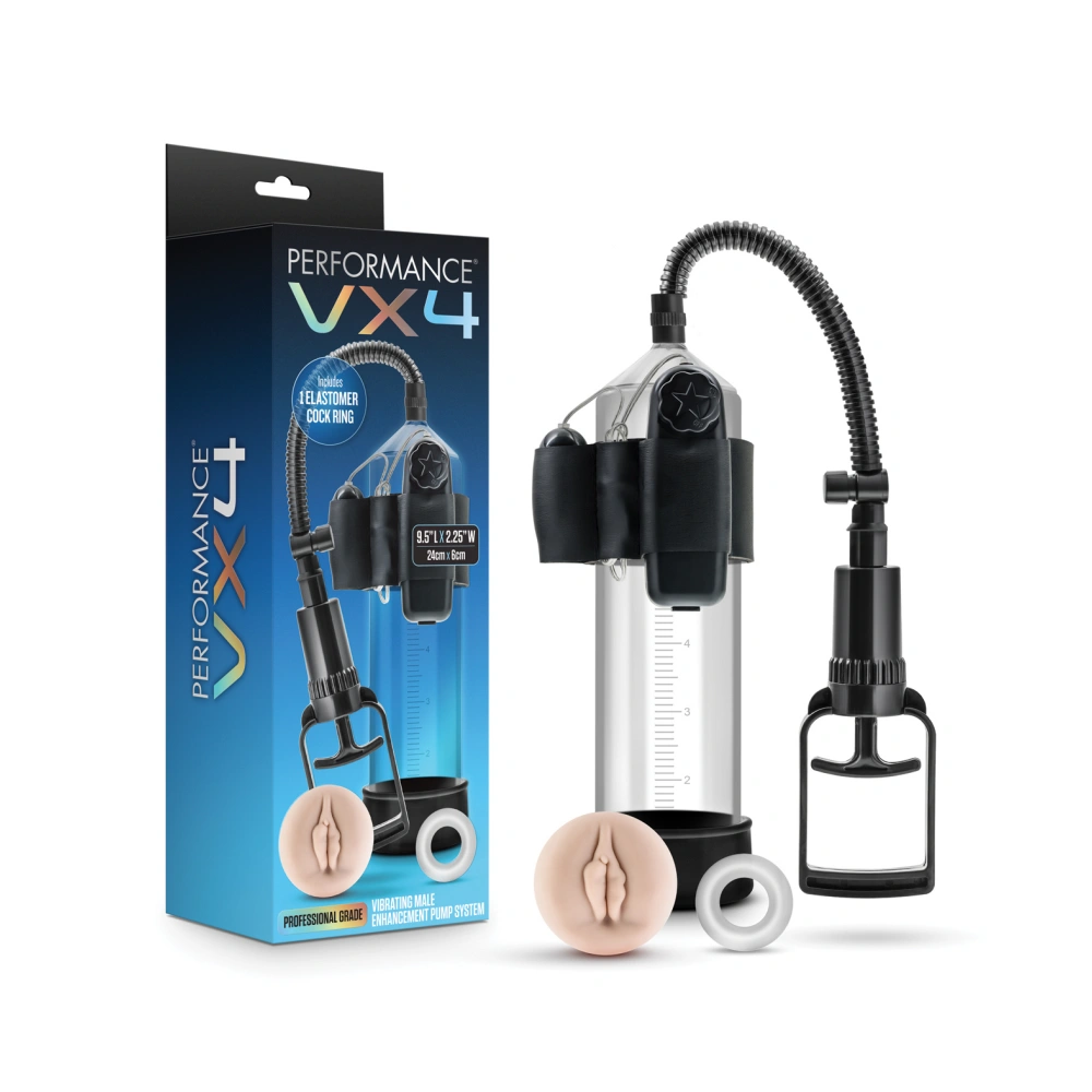 Blush Performance VX4 Pump Male Manual Penis Pump Dick Trainer w/ Vagina Shaped Entrance