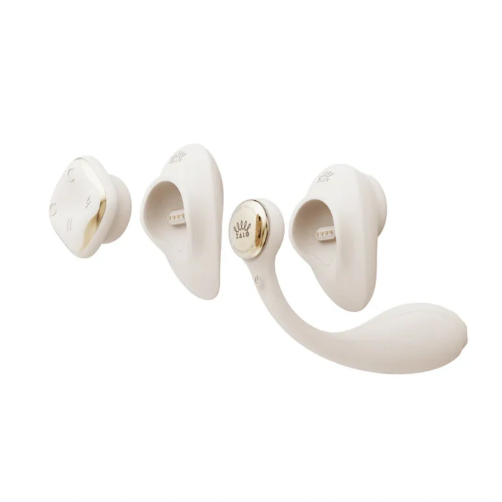 aurora series deya ivory white wearable vibrator