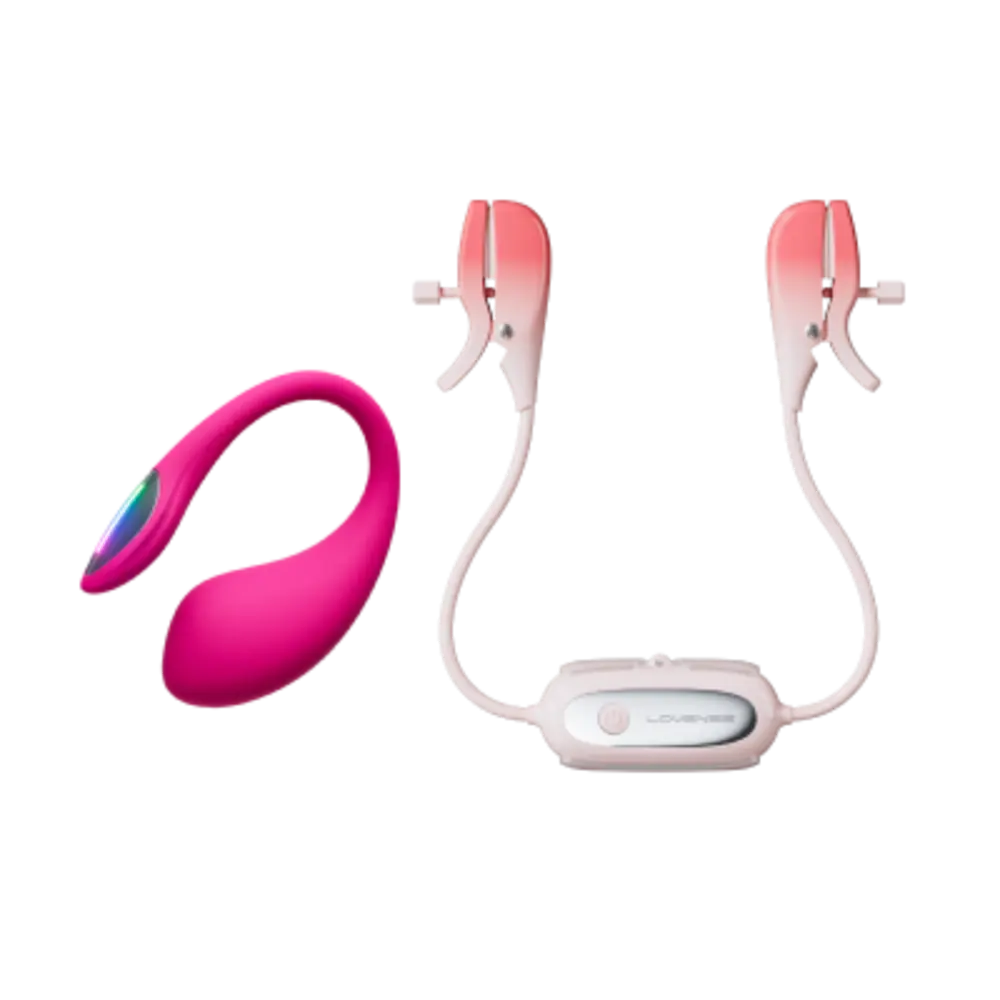 Lovense Lush 4 and Gemini G-Spot & Nipple Vibrator Set