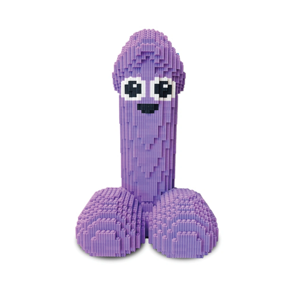 Cock Blocks Bricked Up Kit 13.5in 3D Penis Puzzle For Adults Play Prank Toys 3265 pcs