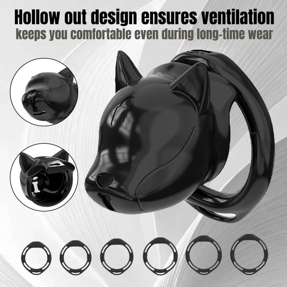 venusfun dog head shaped male chastity cage safe material