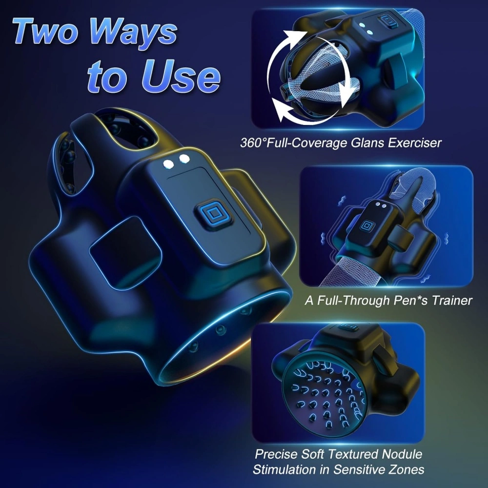 10 modes male glans massager