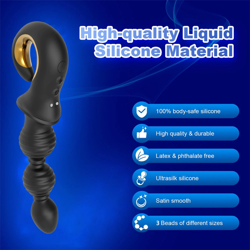 inflatable anal beads vibrator prostate massager new type