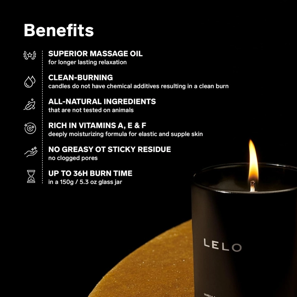 lelo flickering touch scented massage candle