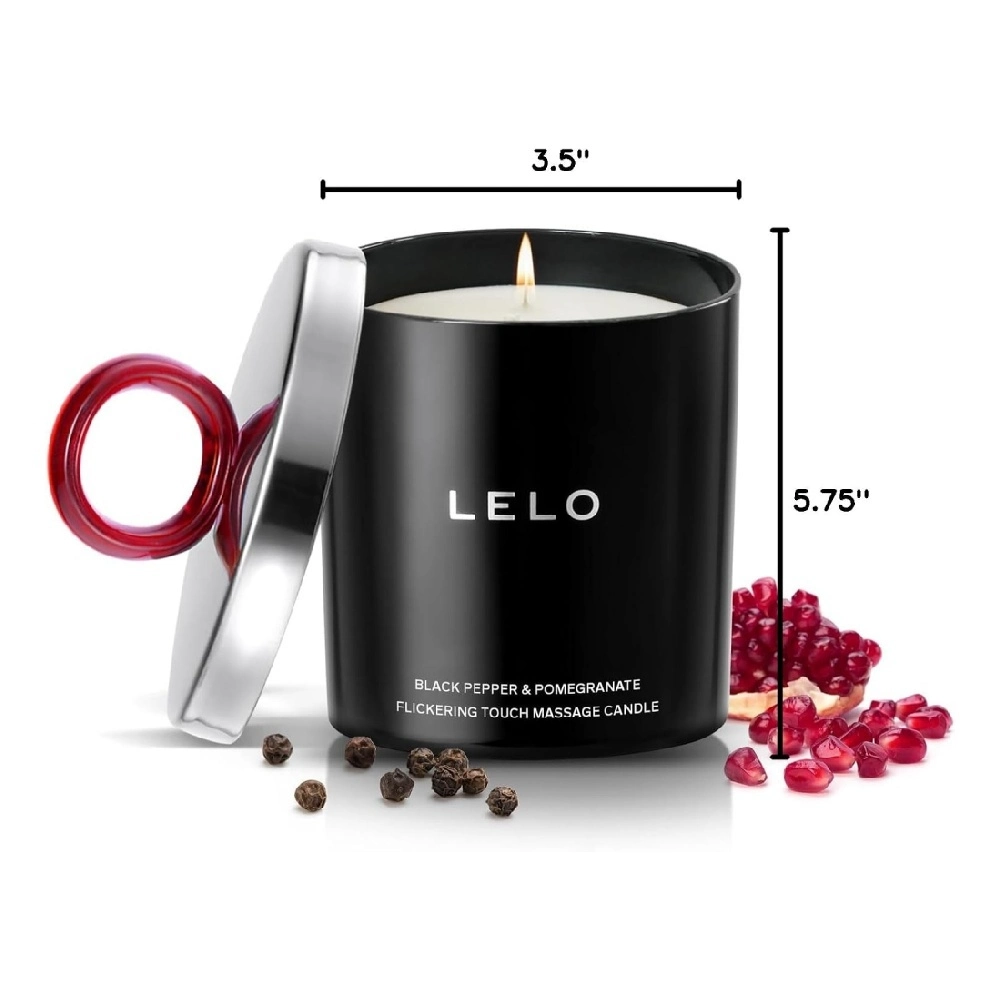 lelo flickering touch natural soy wax candle