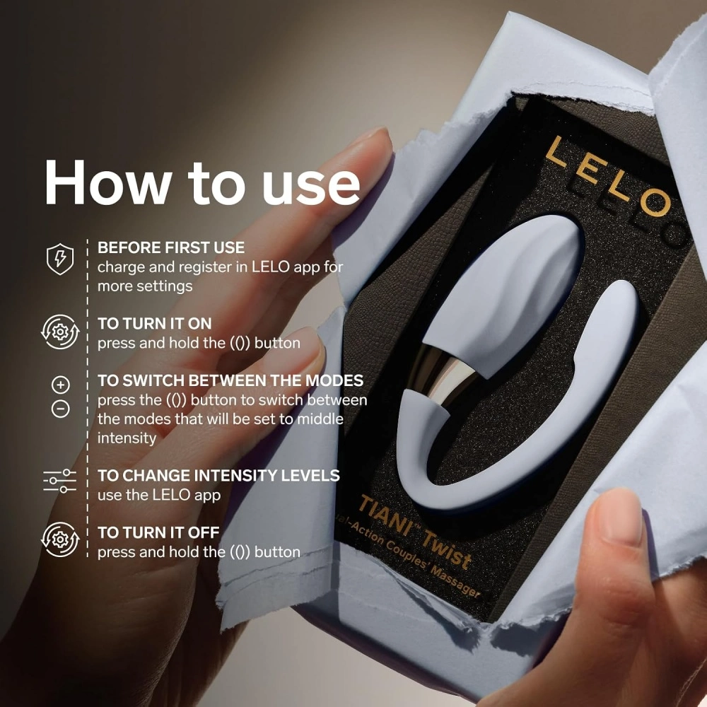 lelo tiani twist silicone ribs couples massager