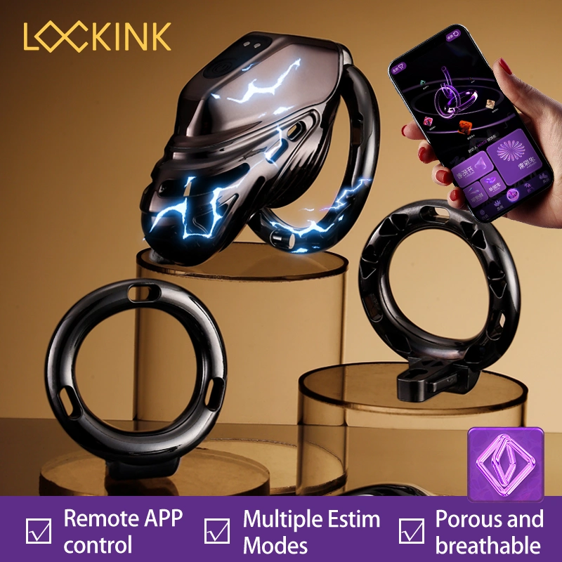 lockink app remote control estim chastity cage