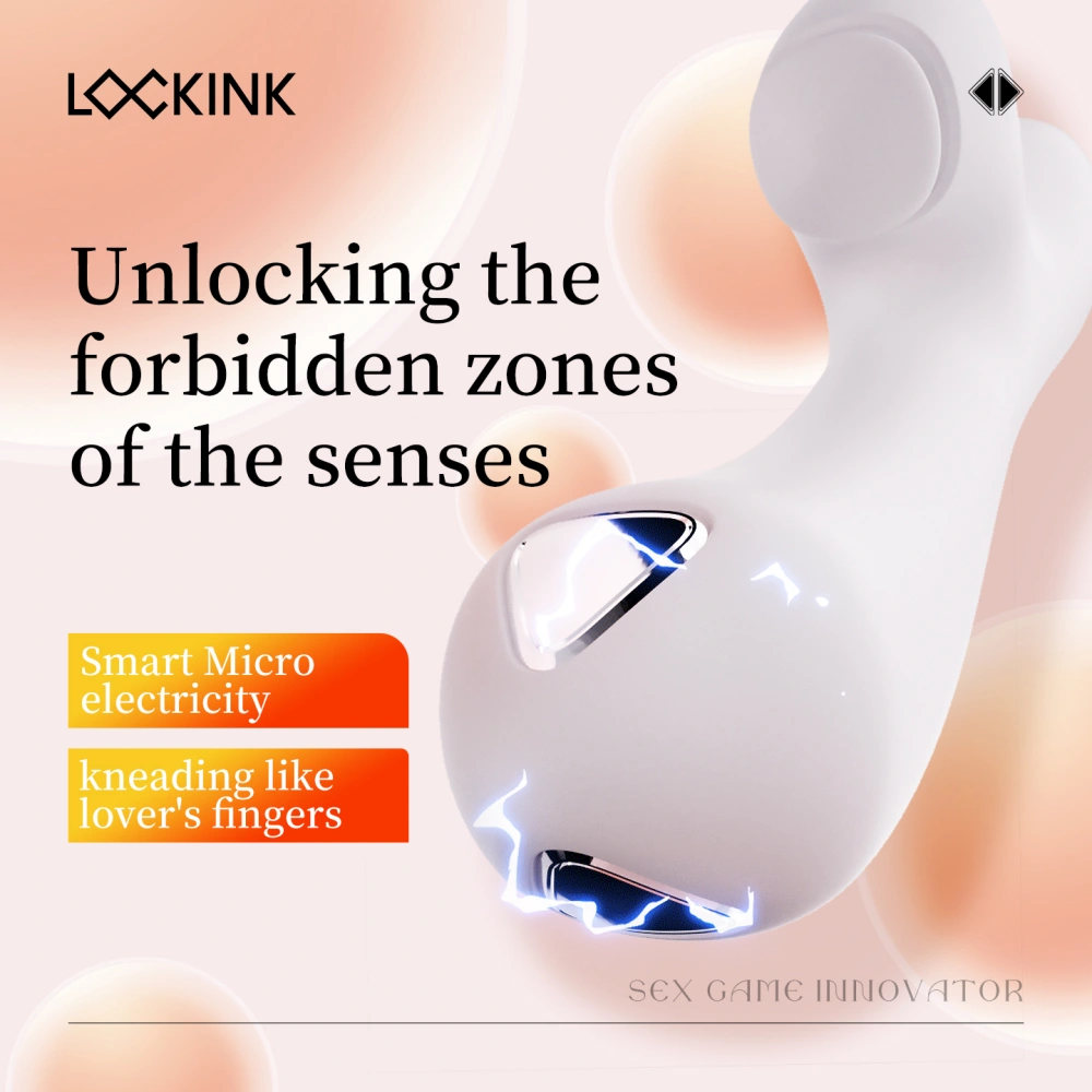 LOCKINK Knight Joan E-Stim Clitoral Vibrator Thrusting & Kneading Vibe For BDSM Play