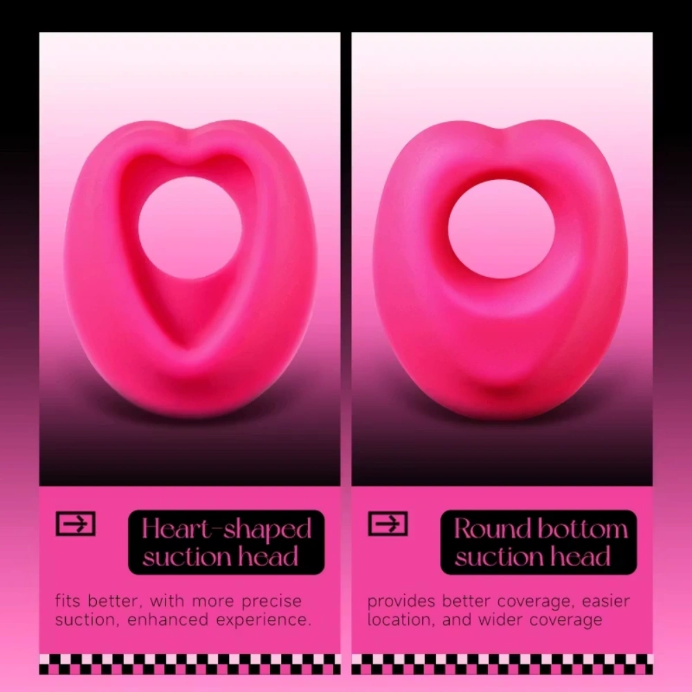lockink romeo wearable suction vibrator with support belt