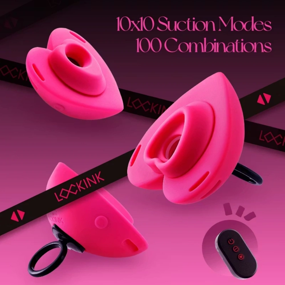 lockink romeo heart shaped wearable clit suction vibrator