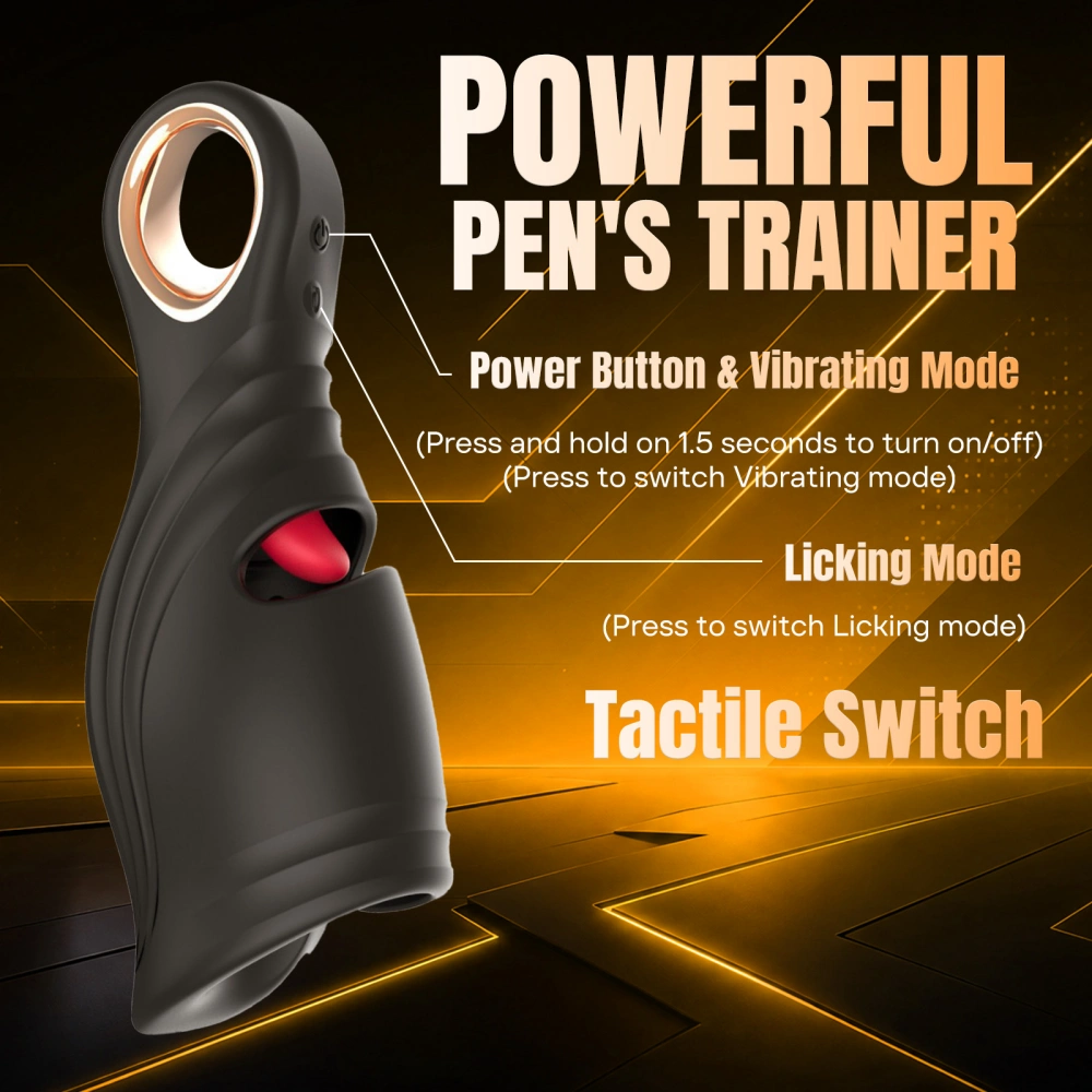 male tongue licking vibrating glans trainer best quality