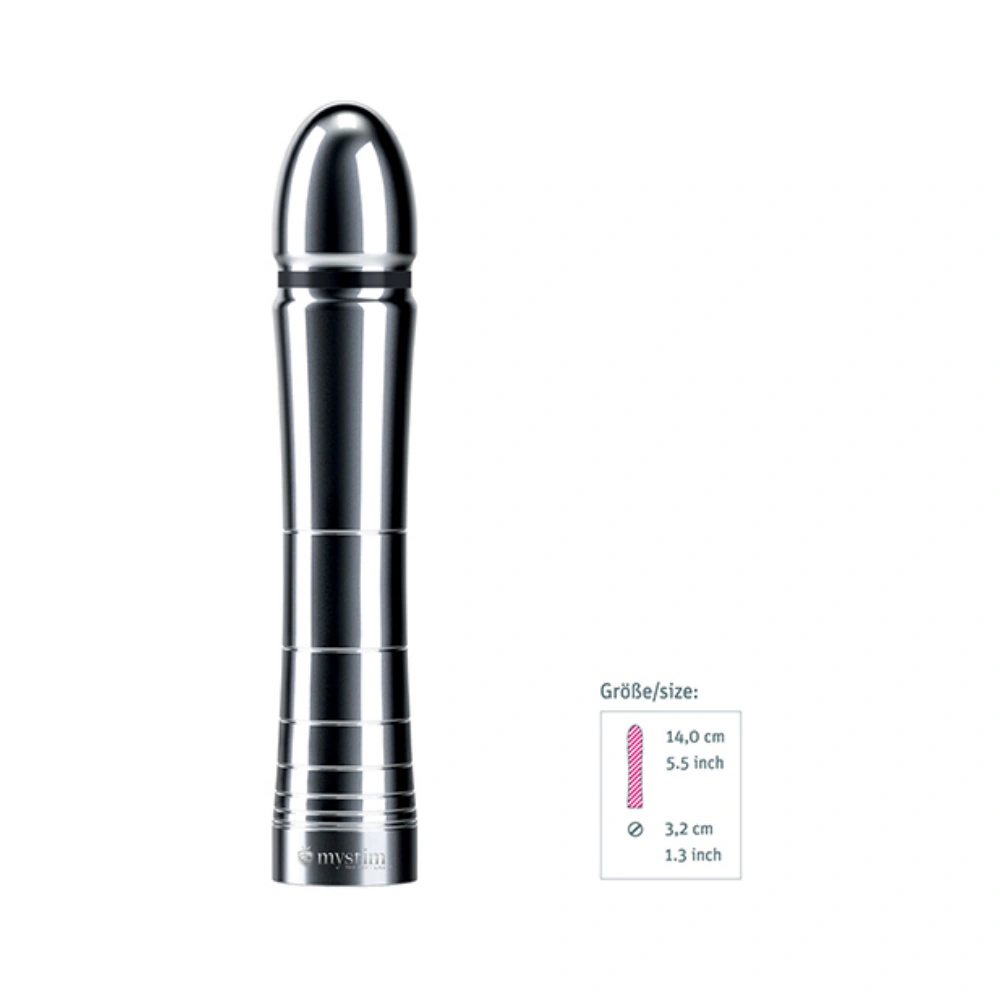 mystim glossy glen estim aluminum dildo easy use