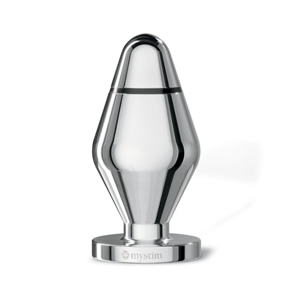 Mystim Little John Butt Plug Small Aluminum Anal Plug E-stim Butt Plug Backdoor Trainer