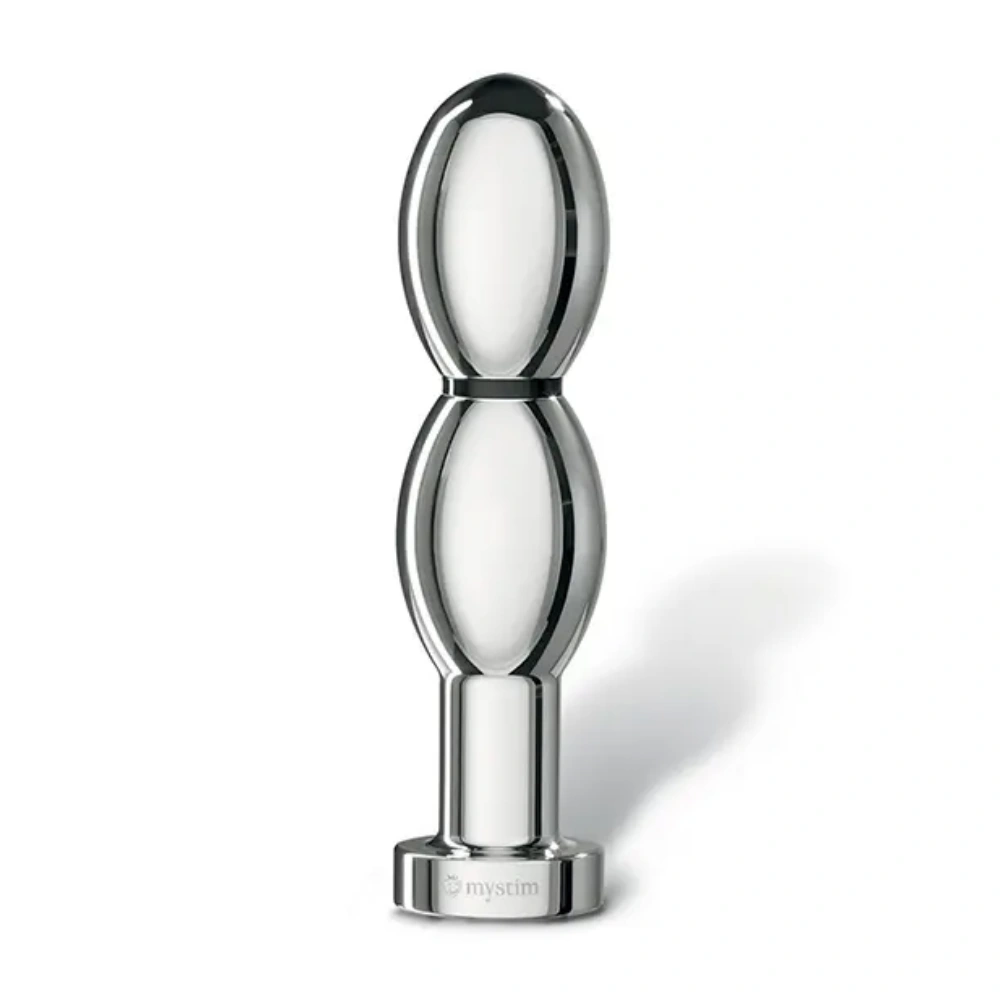 mystim ohthello e stim oval aluminum dildo