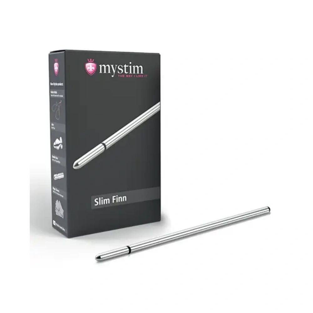 Mystim Slim Finn eStim Urethral Sound 6mm Medical Aluminum Penis Dilator