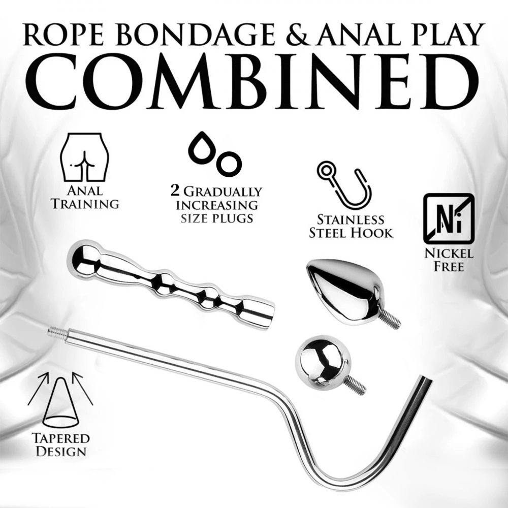 stainless steel anal hook couples bdsm sex toy for couples