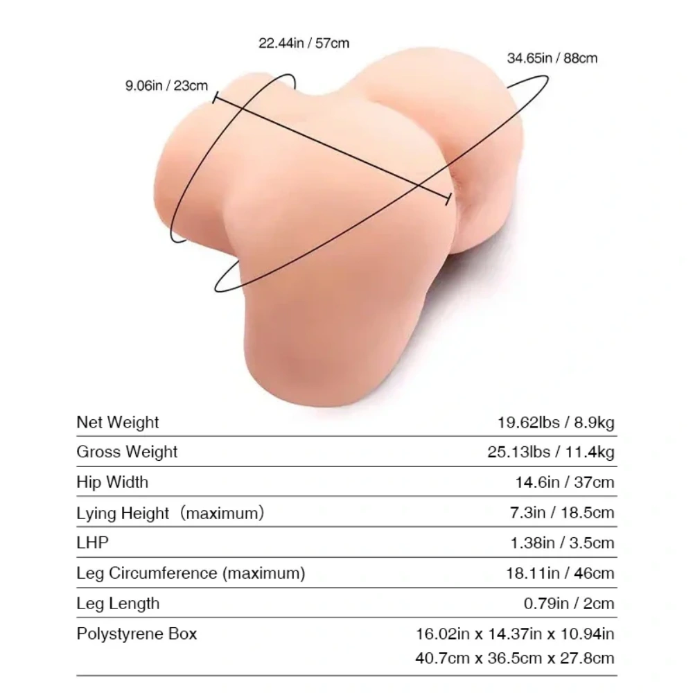 tantaly cecilia tpe big ass realistic torso sex doll fast shipping