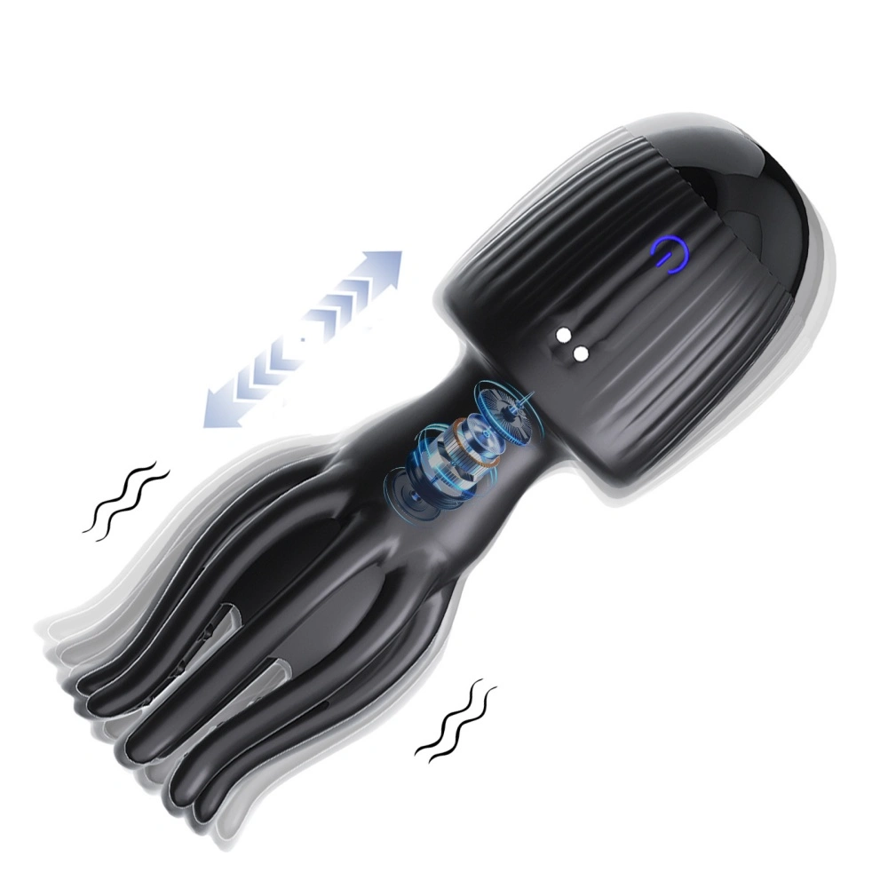 Venusfun Octopus Penis Trainer 10 Modes Telescopic Silicone Stamina Toy for Men