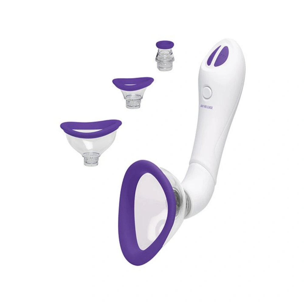 Doc Johnson Bloom Intimate Body Automatic Vibrating Pump w/ 4 Interchangeable Suction Cups