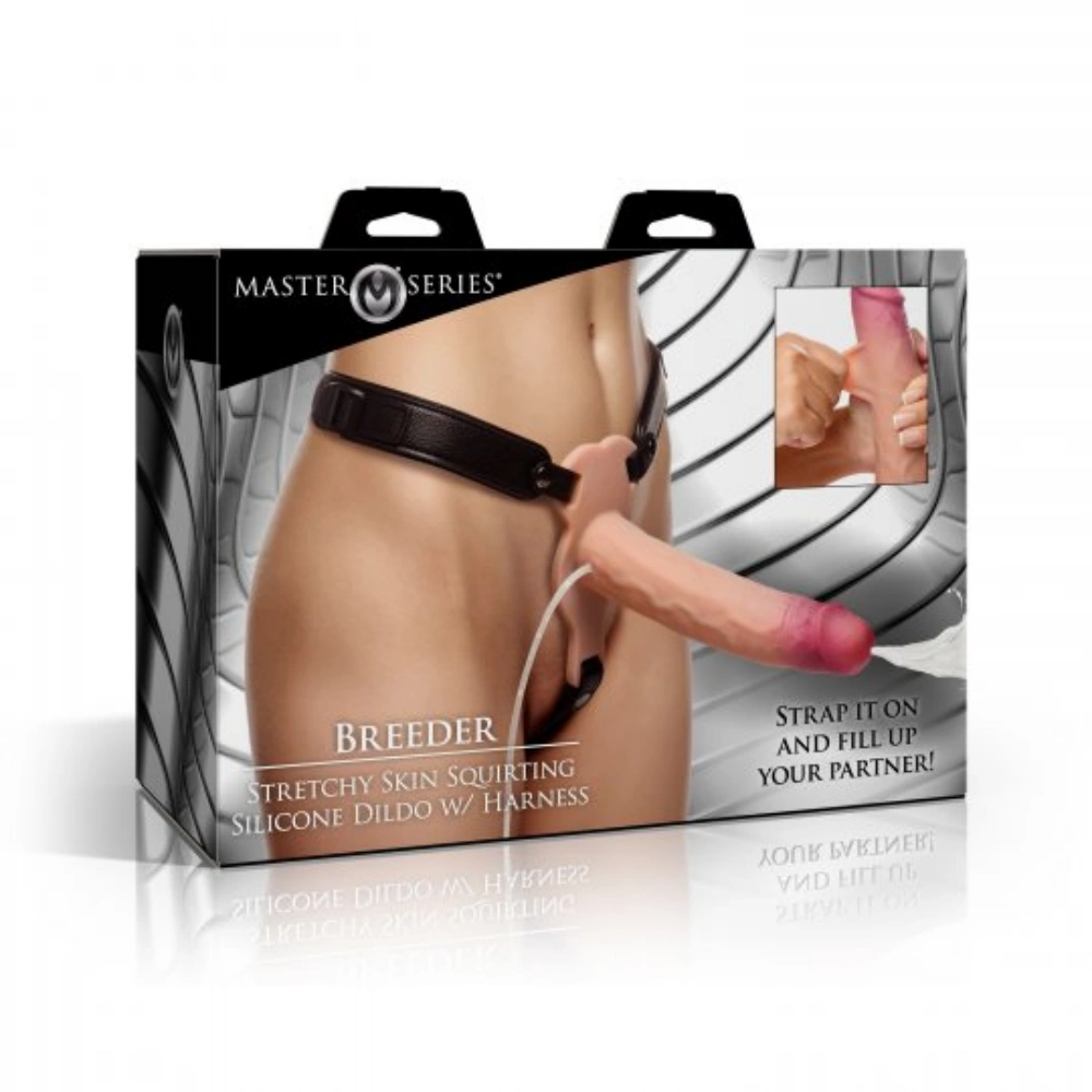 breeder stretchy skin squirting silicone dildo easy clean