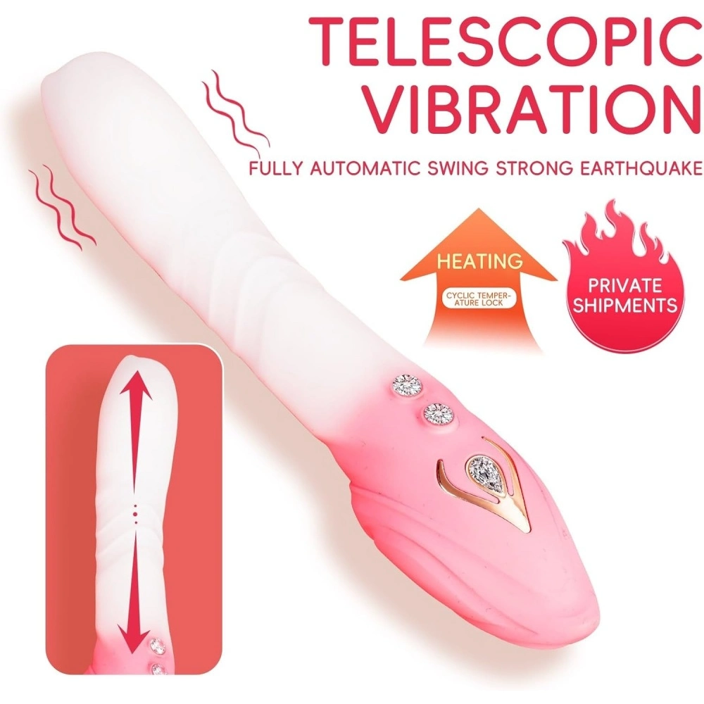 Venusfun Cat Paw Thrusting Dildo Vibrator 7 Modes 360 Rotating G Spot Massager for Women