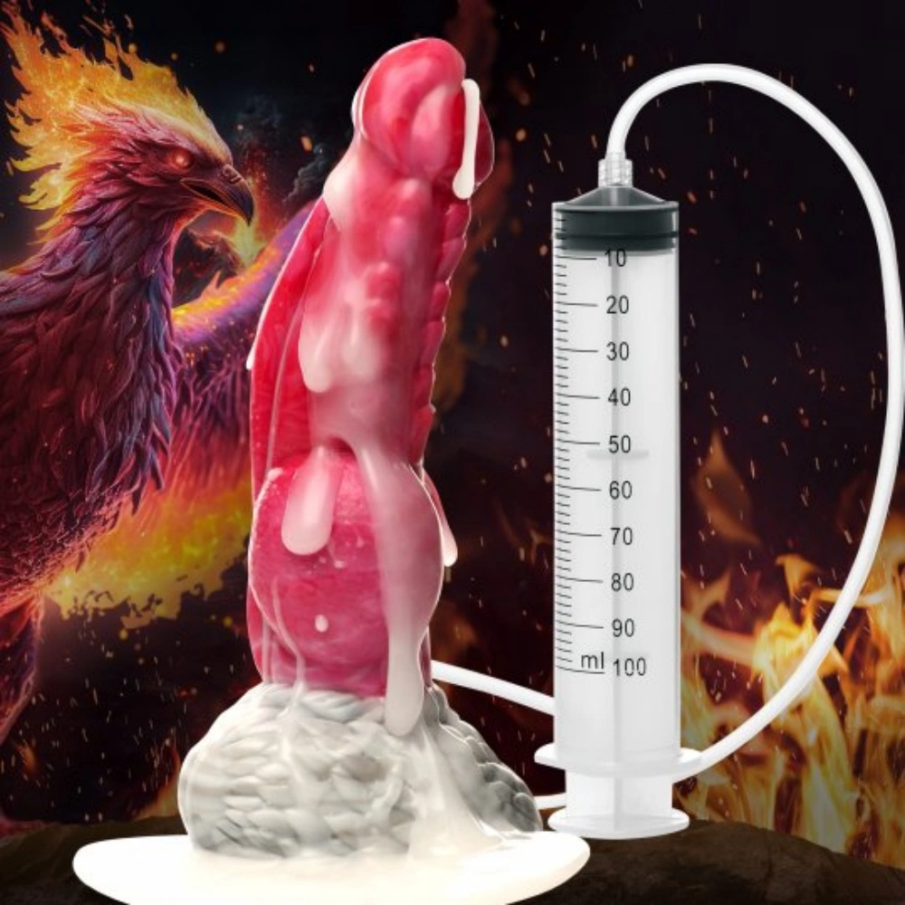 Creature Cocks Resurrector Phoenix Squirting Silicone Dildo 7.5 Inch 100mL Cum Shot Toy
