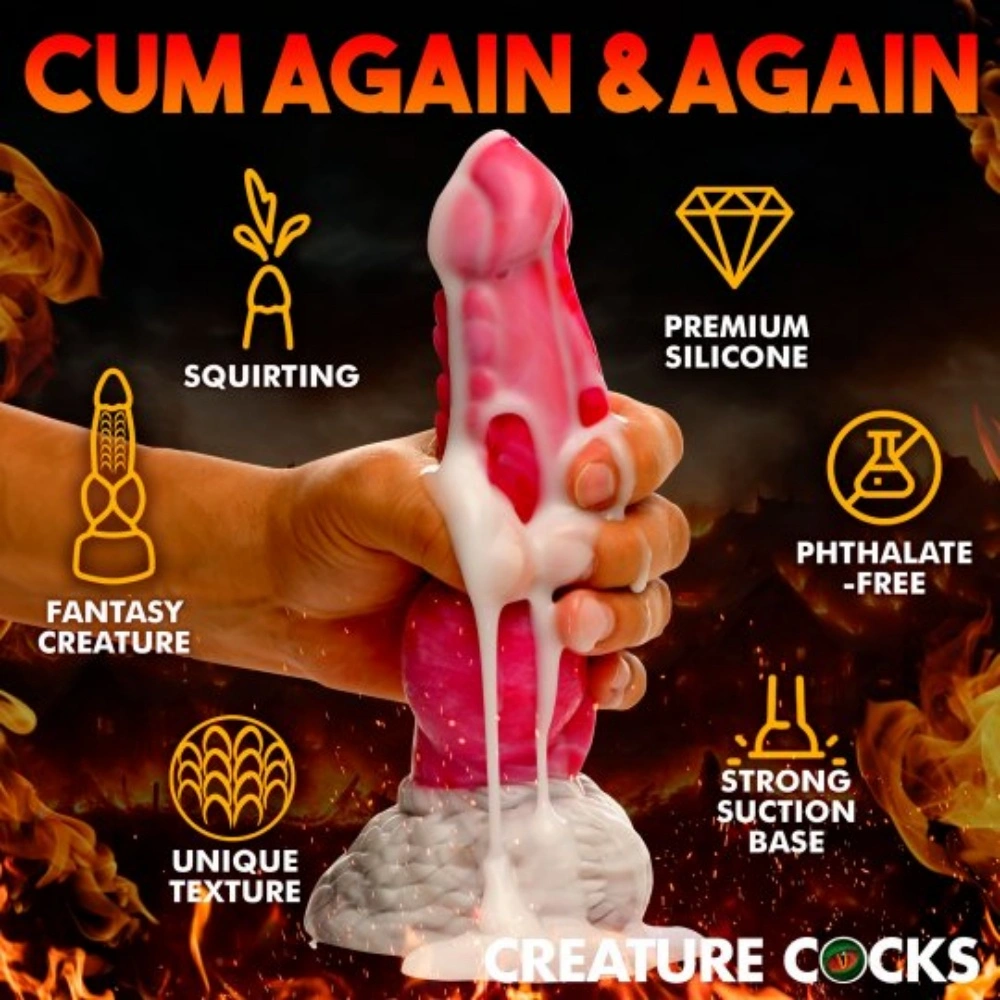 creature cocks 100ml cum shot dildo