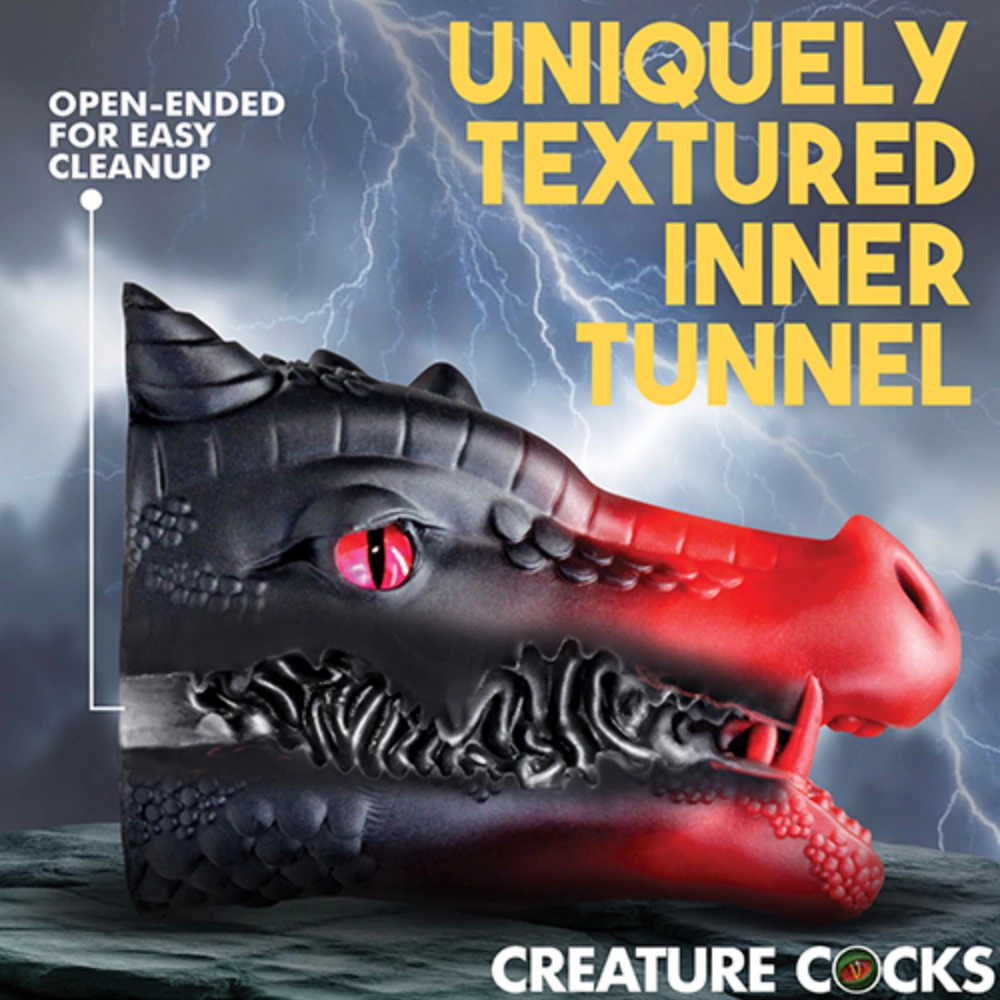creature cocks drago silicone masturbator easy use