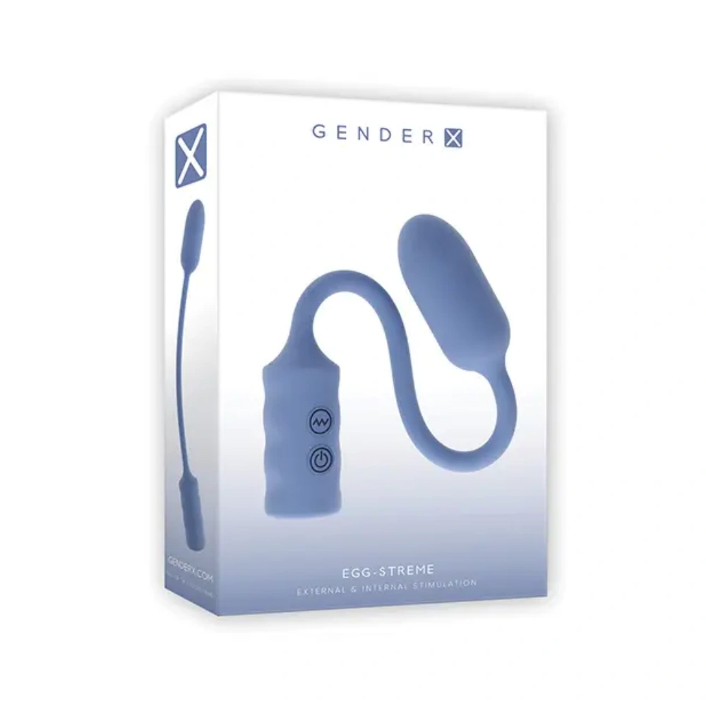 Gender X Egg-Streme Powerful Egg Vibrator 8 Modes Super Flexible Silicone Toy for Women