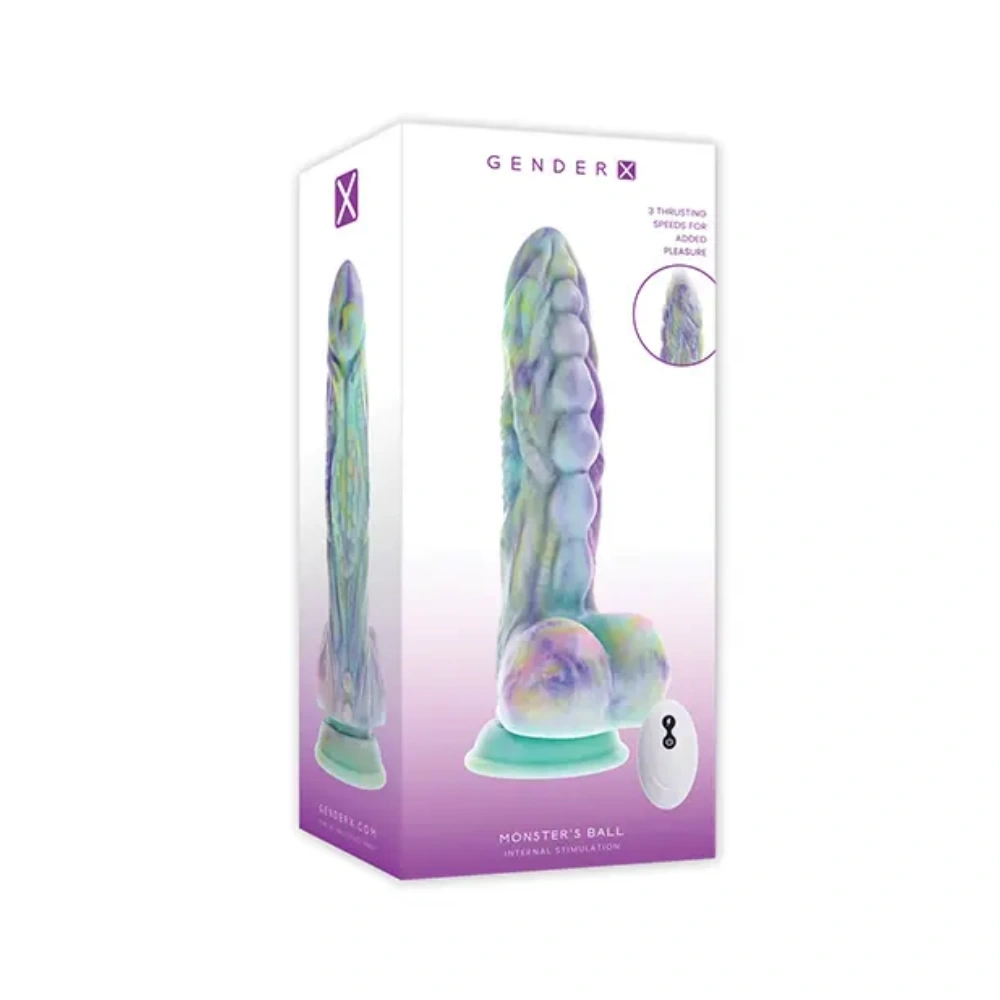 gender x multi color silicone monster toy